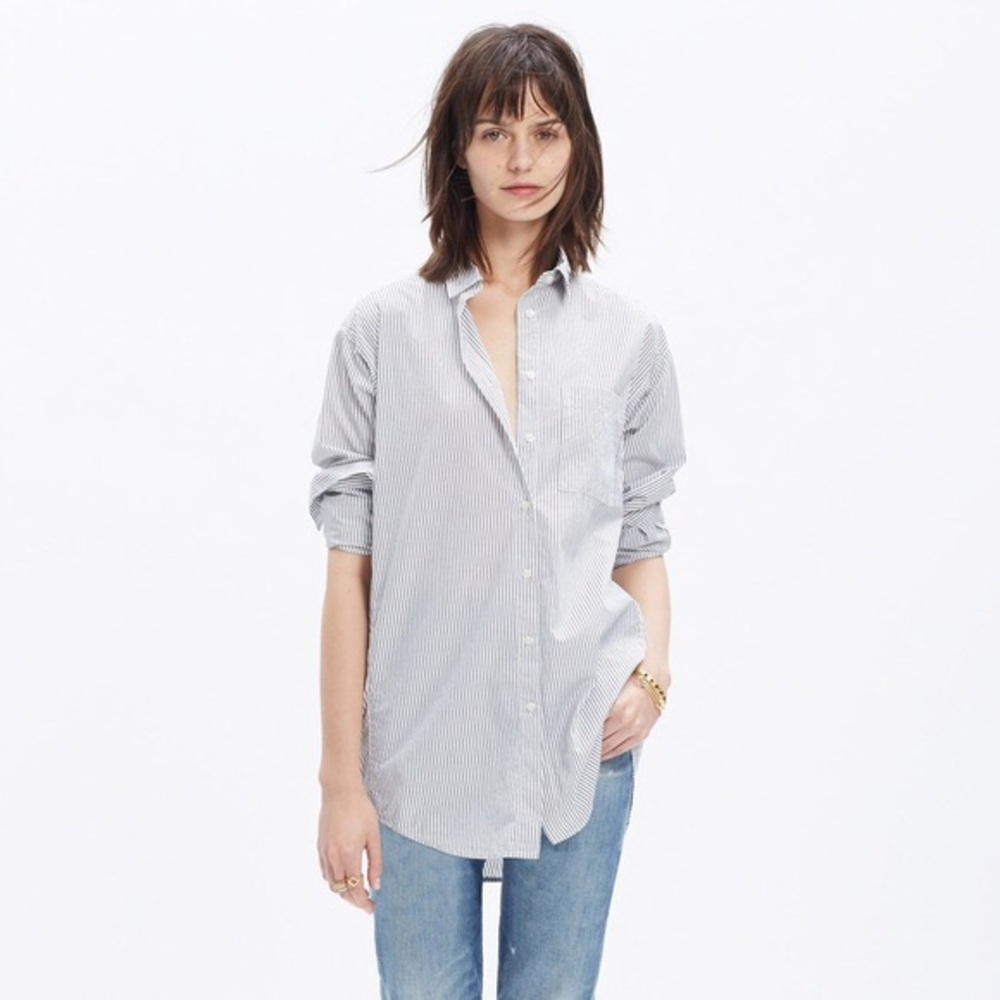 Madewell Oversized Boyshirt - stripe
